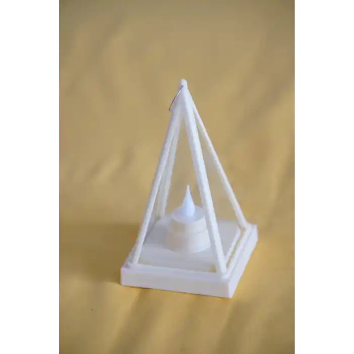 Lotus Dekoratif Sarı Ledli Mum