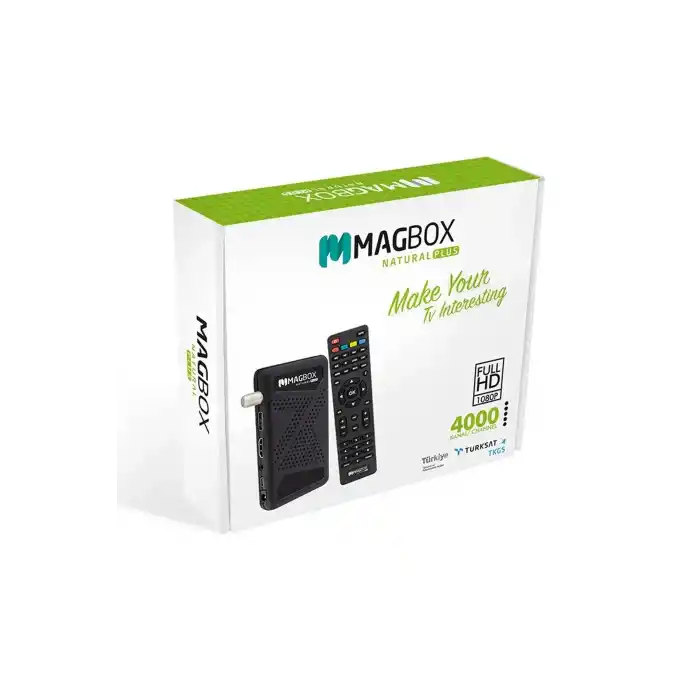 Magbox Natural Plus Full Hd Usb Mini Uydu Alıcısı Tkgsli + Youtube