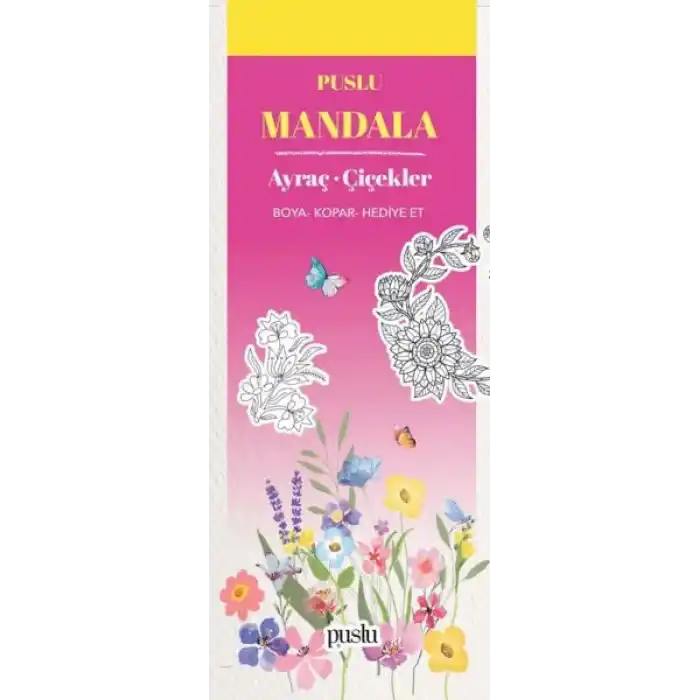 Mandala Ayraç - Çiçekler