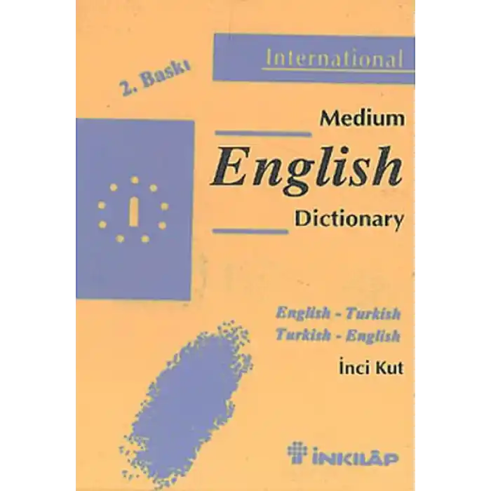 Medium English Dictionary / English - Turkish Turkish - English