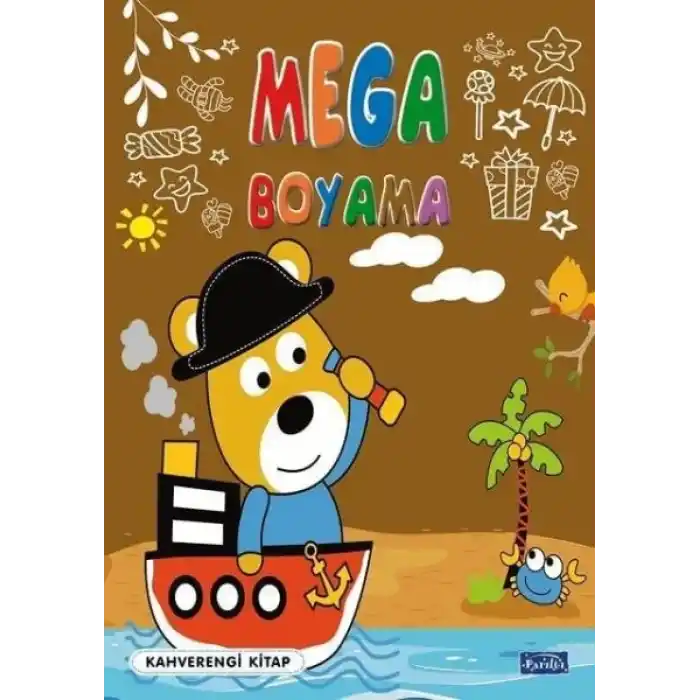 Mega Boyama Kahverengi Kitap