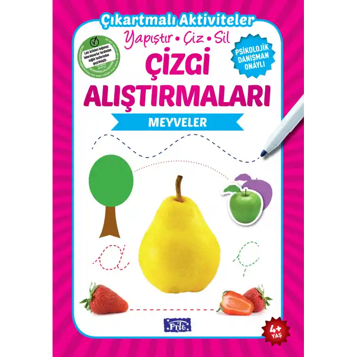 Meyveler - Çizgi Alıştırmaları