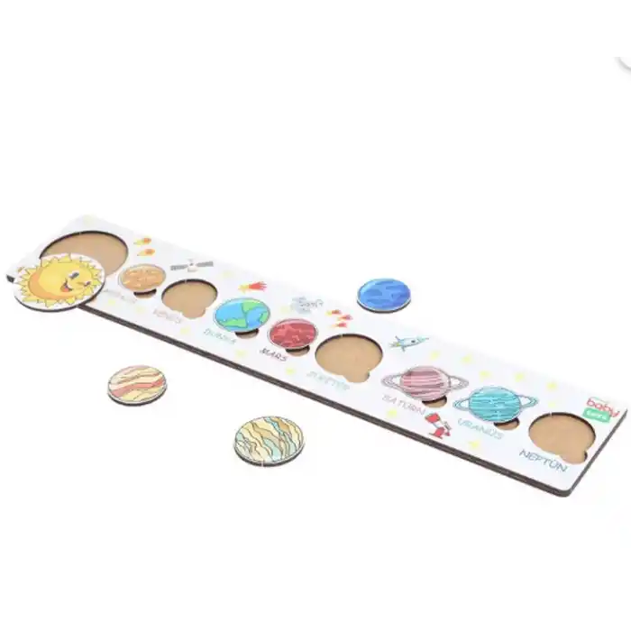 Montessori Gezegenler Puzzle