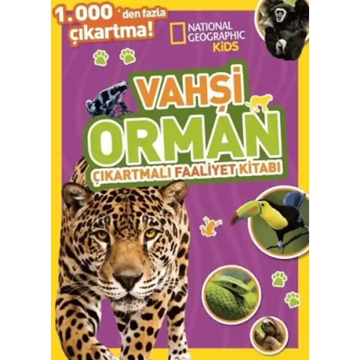 National Geographic Kids Vahşi Orman Çıkartmalı Faaliyet Kitabı