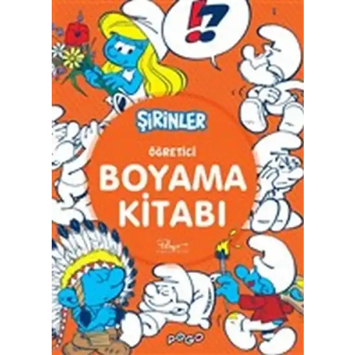 Öğretici Boyama Kitabı - Şirinler