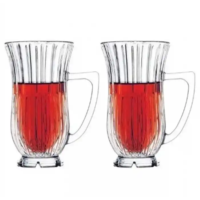 Paşabahçe 68001 Glamour Sobre Kulplu Bardak 155cc - 2 Adet