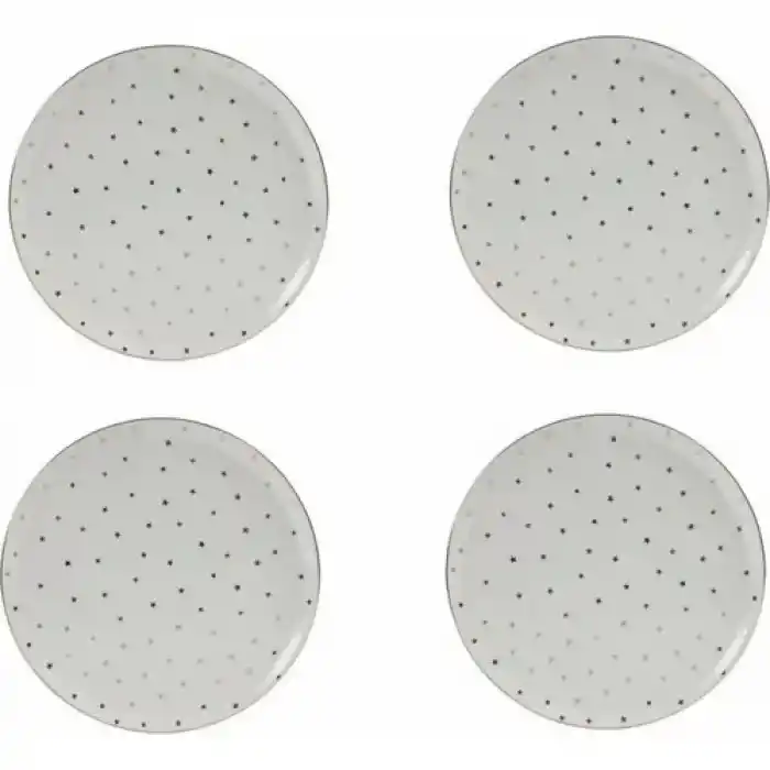 Porland Forest Yaldızlı Servis Tabağı 28cm 4lü