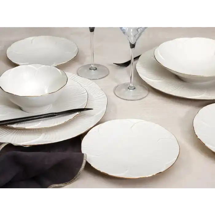 Porland Varia Altın Yaldız 30 Parça Yemek Takımı 6 Kişilik