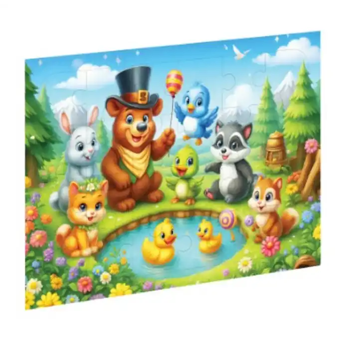 Sevimli Hayvanlar Ahşap Puzzle