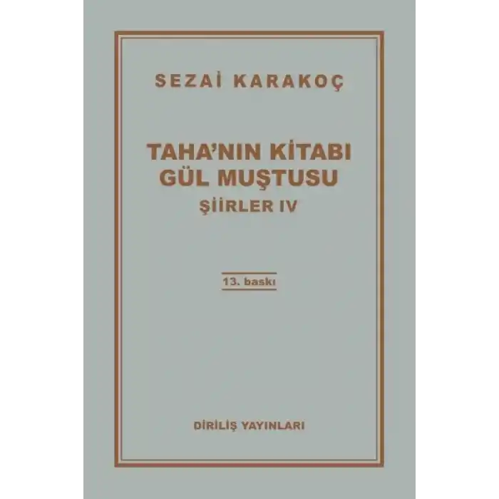 Şiirler 4 - Tahanın Kitabı Gül Muştusu