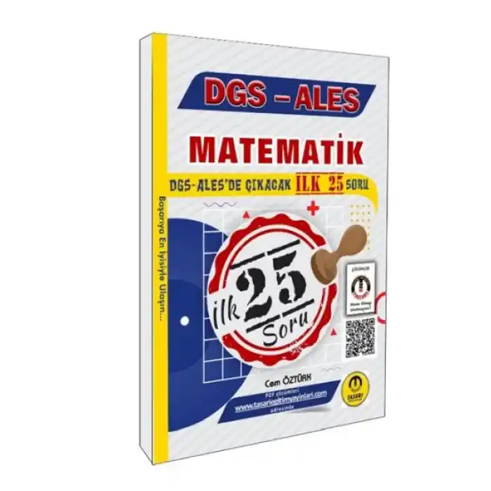 Tasarı Yayınları DGS ALES Matematik İlk 25 Çıkacak Soru Çözümlü