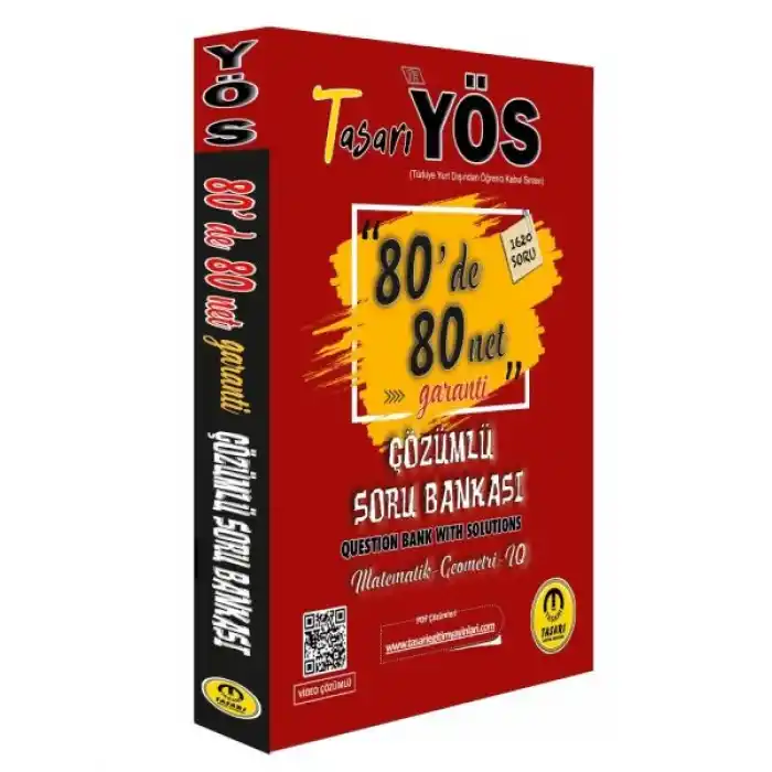 Tasarı YÖS 80de 80 Net Garanti Çözümlü Soru Bankası