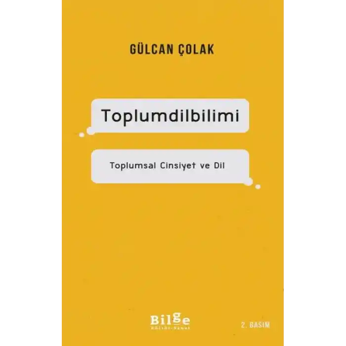 Toplumdilbilimi - Toplumsal Cinsiyet ve Dil