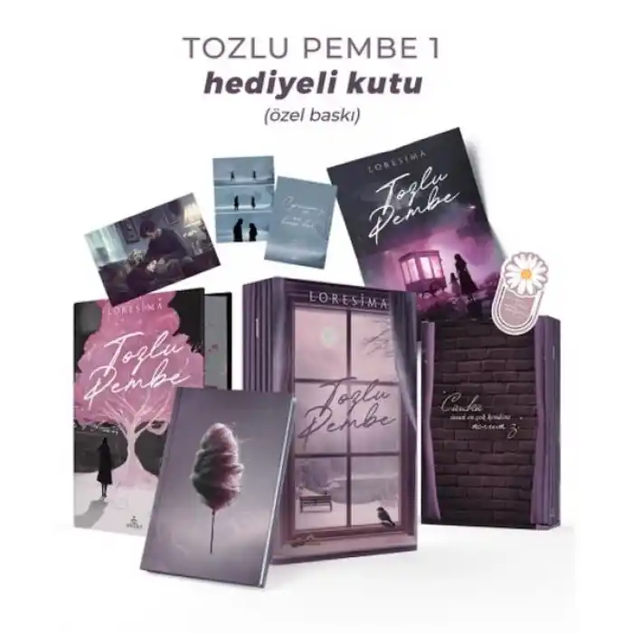 Tozlu Pembe 1 – Ciltli Yan Boyamalı Hediyeli  Kutu