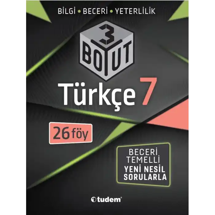 Tudem 7. Sınıf Türkçe 3 Boyut (Yeni)