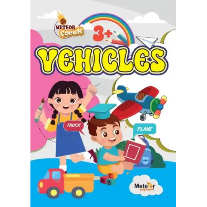 Vehıcles (Araçlar) Türkçe – İngilizce Boyama Kitabı