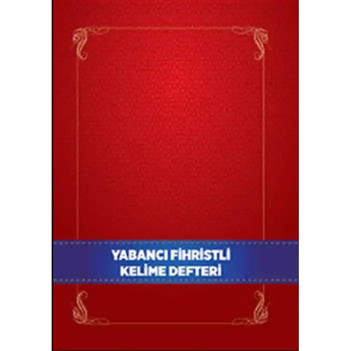 Yabancı Dil Fihristli Kelime Defteri