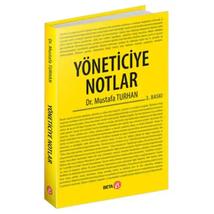 Yöneticiye Notlar