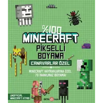 %100 Minecraft Pikselli Boyama - Canavarlar Özel