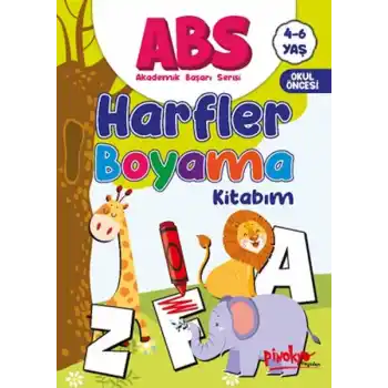 ABS 4-6 Yaş Harfler Boyama Kitabım