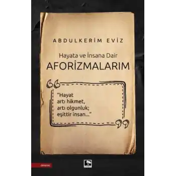 Aforizmalarım