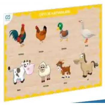 Ahşap Çiftlik Hayvanları Eğitici Set