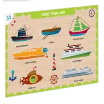 Ahşap Deniz Taşıtları Eğitici Set