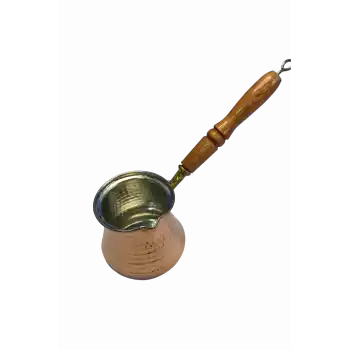 Ahşap Saplı Bakır Sütlük No:1