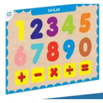 Ahşap Sayılar Eğitici Set