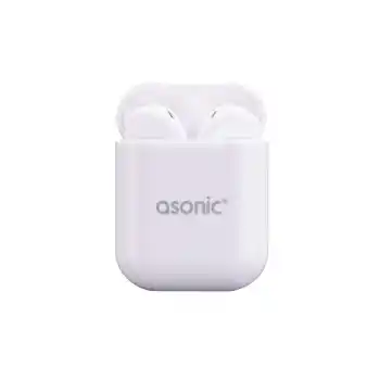 Asonic AS-TWS130 Beyaz Mobil Telefon Uyumlu Bluetooth Tws Mikrofonlu Kulaklık