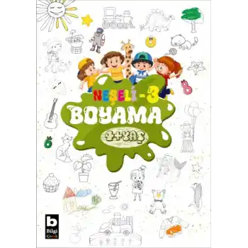 Bilgi Neşeli Boyama 4 + Yaş 3. Kitap