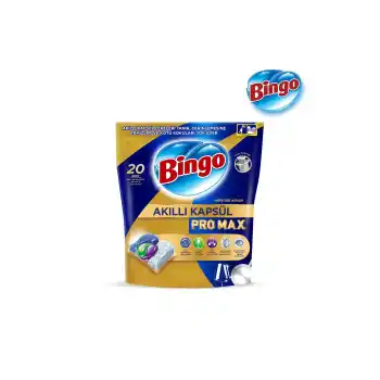 Bingo Akıllı Kapsül Pro Max Bulaşık Makinesi Deterjanı 20 Adet