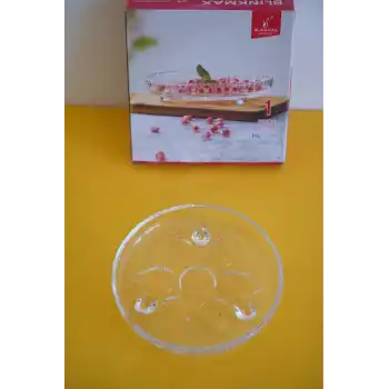 Blınkmax Ayaklı Şeffaf Cam Tabak