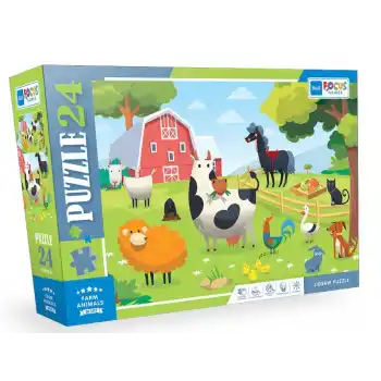 Blue Focus Farm Anımals (Çiftlik Hayvanları) - 24 Parça