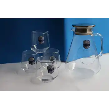 Borosilikat Cam 5 Parça Sürahi Takımı