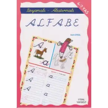 Boyamalı ve Alıştırmalı Türkçe Alfabe