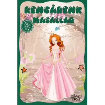 Çocuklar için Hayal ve Odak Geliştirici Rengarenk Masallar Çam Yeşili Kitap