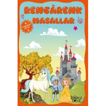 Çocuklar için Hayal ve Odak Geliştirici Rengarenk Masallar Turuncu Kitap