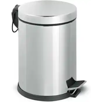 Cooker 3 Litre Gri Pedallı Çöp Kovası