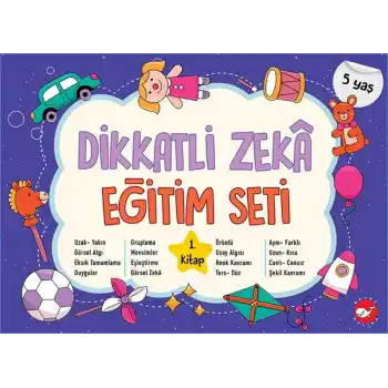 Dikkatli Zeka Eğitim Seti - 1. Kitap (5 Yaş)
