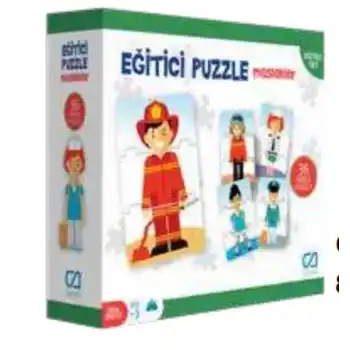 Eğitici Puzzle - Meslekler