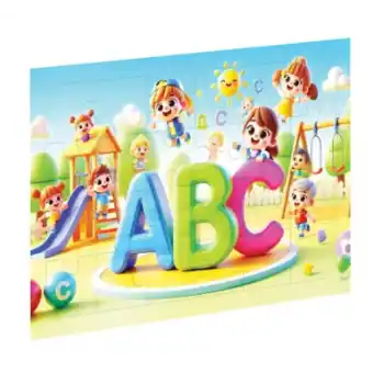 Eğlenceli Harfler Ahşap Puzzle