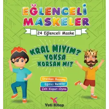 Eğlenceli maskeler kral mıyım yoksa korsan mı?
