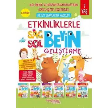 Etkinliklerle Sağ Beyin Sol Beyin Geliştirme (7 yaş) 6’lı Set