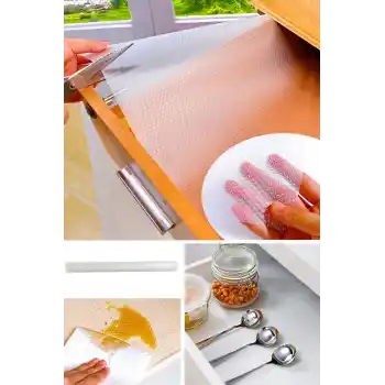 Eva Şeffaf Kaydırmaz Raf Dolap Ve Çekmece Örtüsü 45 Cm x 5 M