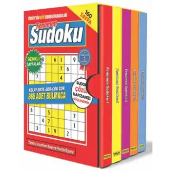Fenomen Sudoku Bulmaca Seti - 5 Kitap
