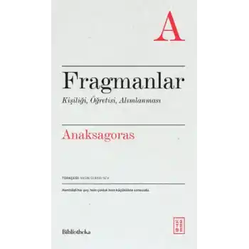 Fragmanlar Kişiliği, Öğretisi, Alımlanması