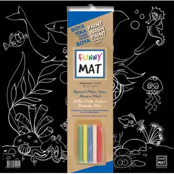 Funny Mat Black Okyanus (Tebeşirli)