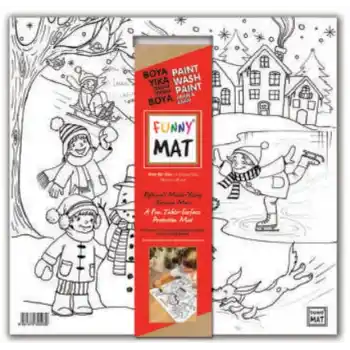 Funny Mat - Karlı Bir Gün 40x40cm