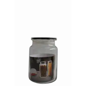 Glasscom Kapaklı Kavanoz 890cc